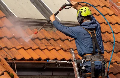 Démoussage et hydrofuge de toiture à Rozès